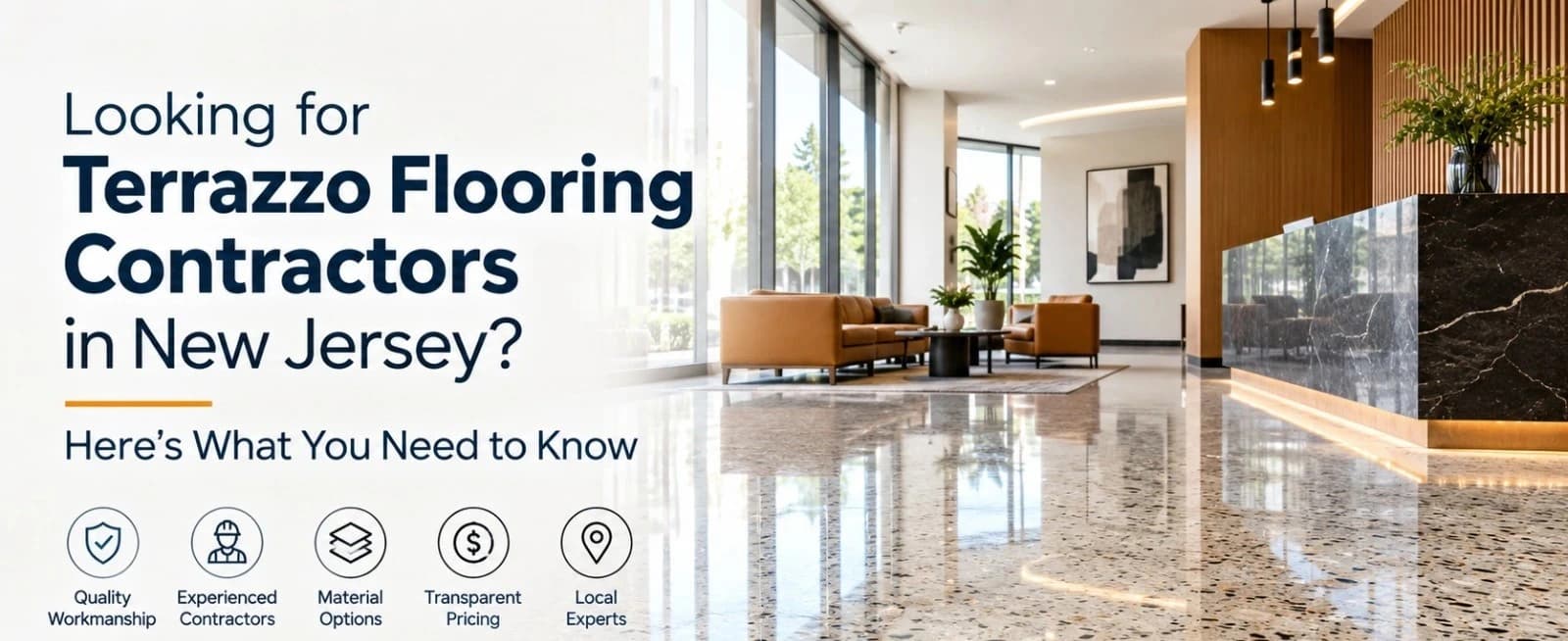 Terrazzo flooring contractors in New Jersey