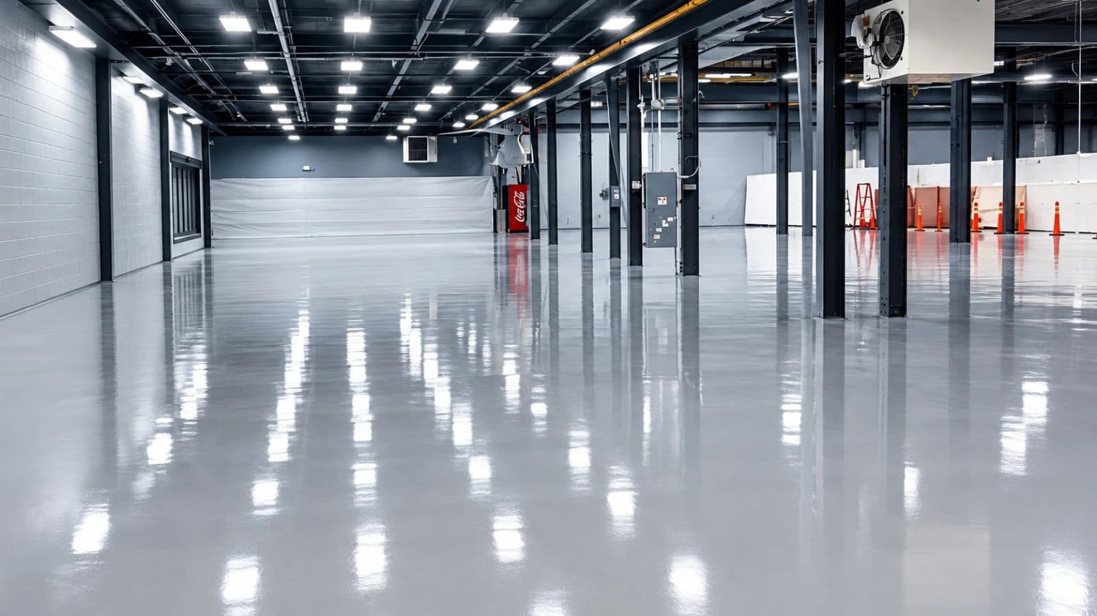 Professional epoxy garage flooring with a durable decorative finish in New Jersey